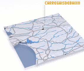 3d view of Carregais de Baixo