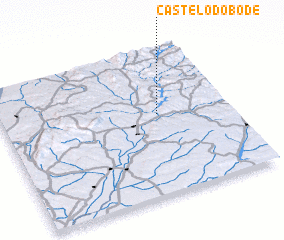 3d view of Castelo do Bode