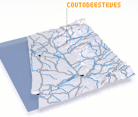 3d view of Couto de Esteves