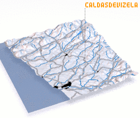 3d view of Caldas de Vizela