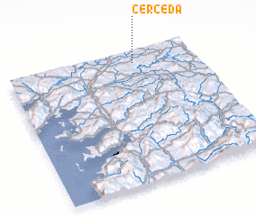 3d view of Cerceda