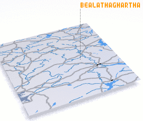 3d view of Béal Átha Ghártha