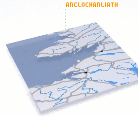 3d view of An Clochán Liath