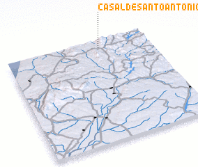 3d view of Casal de Santo António