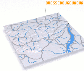 3d view of Ouéssébougou Aouala