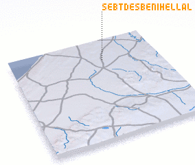 3d view of Sebt des Beni Hellal