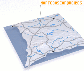 3d view of Monte dos Conqueiros