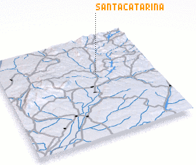 3d view of Santa Catarina