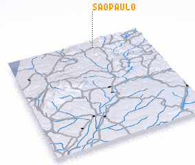 3d view of São Paulo