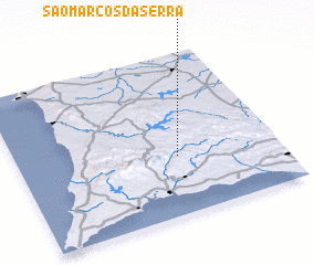 3d view of São Marcos da Serra