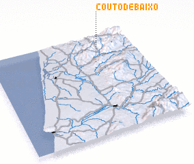 3d view of Couto de Baixo