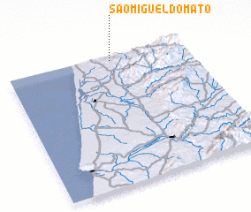 3d view of São Miguel do Mato