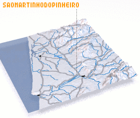 3d view of São Martinho do Pinheiro