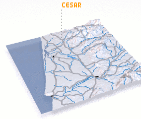 3d view of César