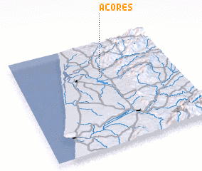 3d view of Açores