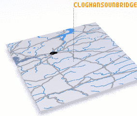 3d view of Cloghansoun Bridge