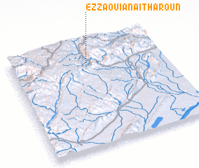 3d view of Ez Zaouia nʼAït Haroun