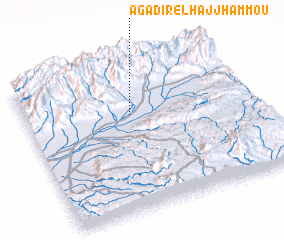 3d view of Agadir el Hajj Hammou