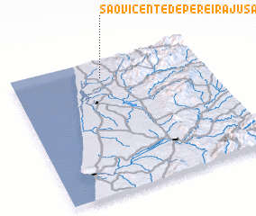 3d view of São Vicente de Pereira Jusã