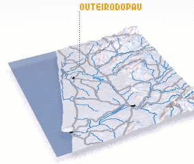 3d view of Outeiro do Pau