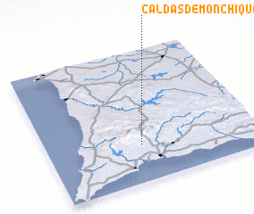 3d view of Caldas de Monchique