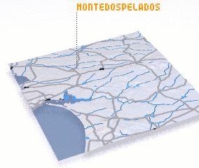 3d view of Monte dos Pelados