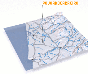 3d view of Póvoa do Carreiro