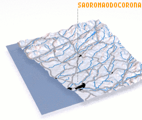 3d view of São Romão do Coronado