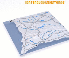 3d view of Monte Novo dos Besteiros