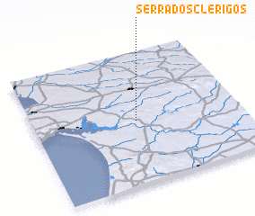 3d view of Serra dos Clérigos