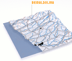 3d view of Beiral do Lima