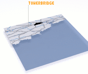 3d view of Tower Bridge