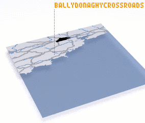 3d view of Ballydonaghy Cross Roads