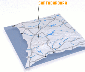 3d view of Santa Bárbara