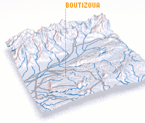 3d view of Bou Tizoua