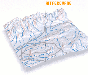 3d view of Aït Ferouane