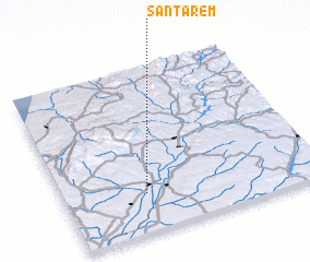 3d view of Santarém