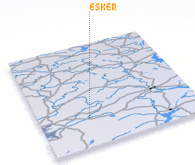 3d view of Esker