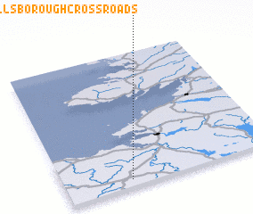 3d view of Powellsborough Cross Roads