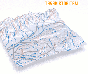 3d view of Tagadirt nʼAït Ali