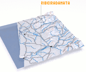 3d view of Ribeira da Mata