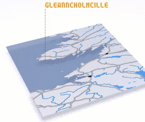 3d view of Gleann Cholm Cille