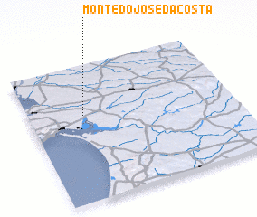 3d view of Monte do José da Costa