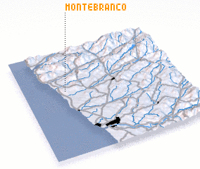 3d view of Monte Branco