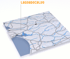 3d view of Lagoa do Calvo