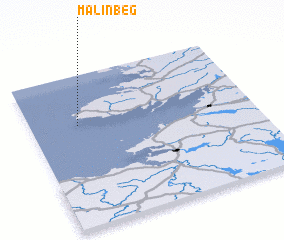 3d view of Malin Beg