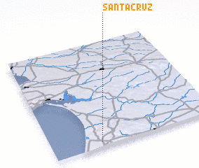 3d view of Santa Cruz