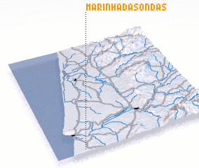 3d view of Marinha das Ondas