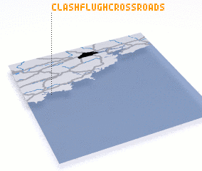 3d view of Clashflugh Cross Roads