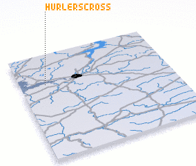 3d view of Hurlers Cross